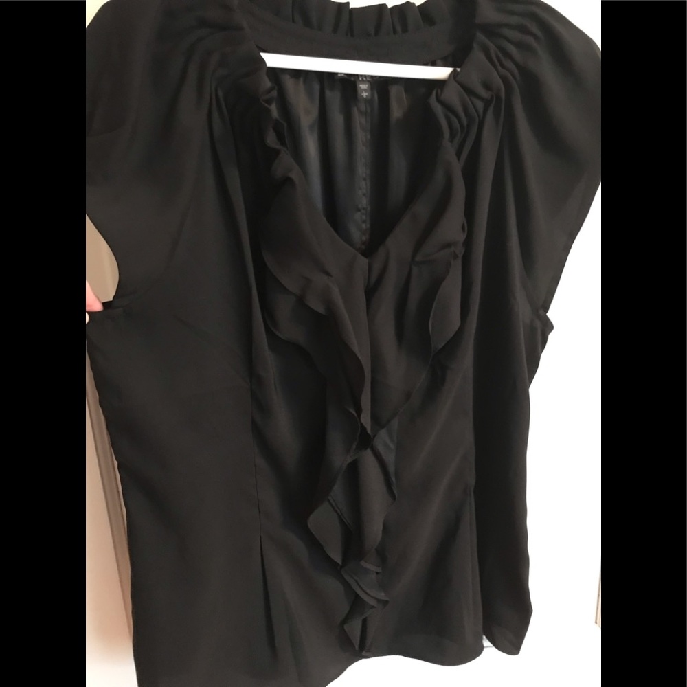 Express black sleeveless blouse